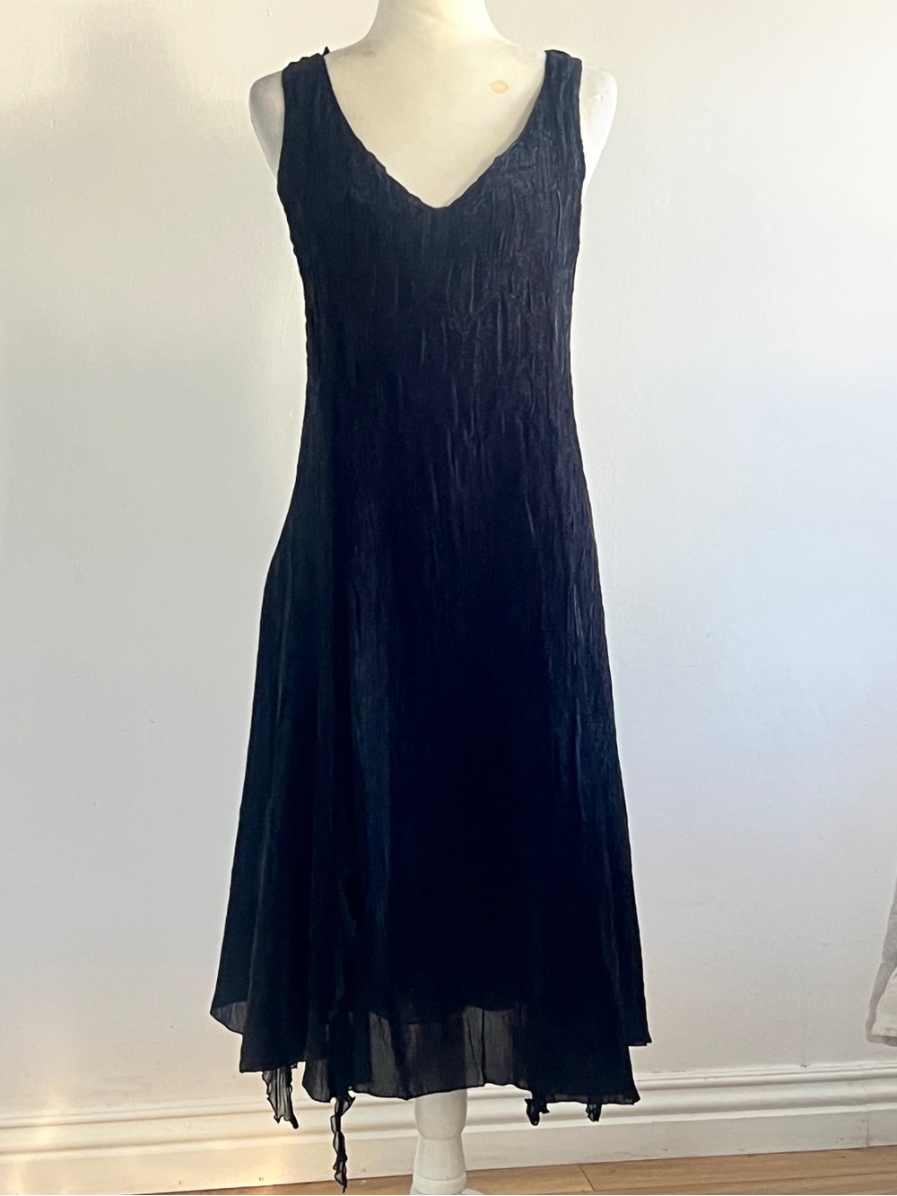 Komarov Black Vintage y2k Dress, Boho Western, Goth Whimsical Coquette